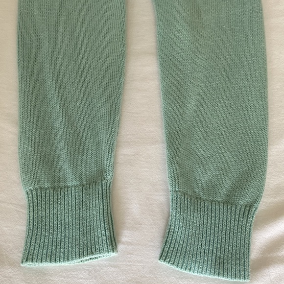 L. L. Bean long open front cardigan Robins Egg Blue, 100% cotton - Picture 7 of 12